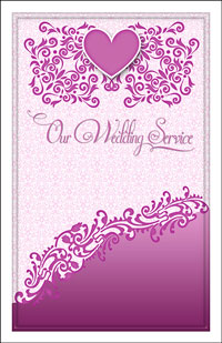 Wedding Program Cover Template 12B - Graphic 8